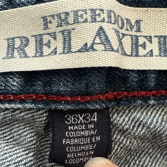 Tommy Hilfiger Men's Freedom Relaxed Jeans Blue Denim Sz 36 x 34 - Picture 14 of 14